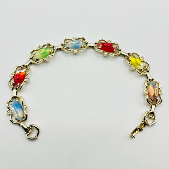 Sarah Coventry Jewelry - Vintage 1959 Sarah Coventry ‘Sabrina Fair’ Vibrant rainbow stone Bracelet